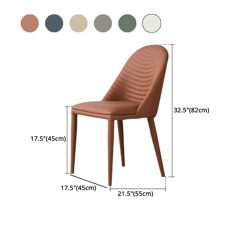 Contemporary Style Metal Dining Chair Parsons Armless Dining Side Chairs for Kitchen Clearhalo ' kitchen&dining_furn' 'Dining Chairs' 'Dining Tables & Seating' 'dining_chair' 'furn' 'furn_dining_chair' 'Furniture' 'furniture_dining_chair' 'Kitchen & Dining Furniture' 'kitchen' 1200x1200_a591d7e3-0dfd-4dc8-89ce-7e85e0fa9060