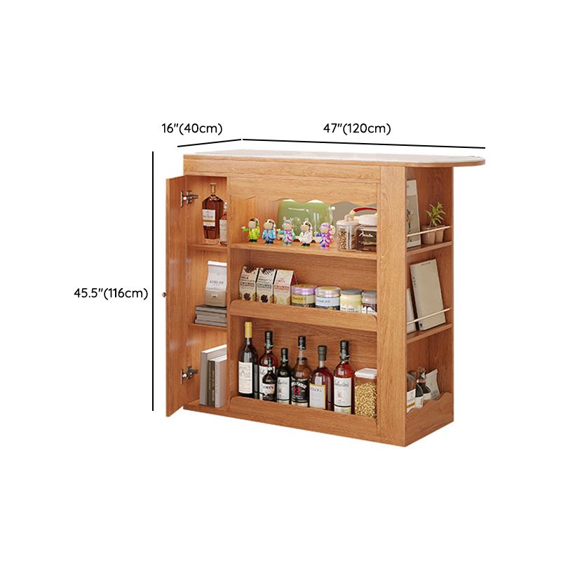 1/2/3 Pieces Bar Stool and Table Set Full Natural Contemporary