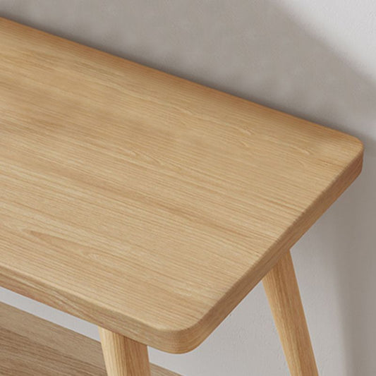 Massivholzschreibtisch 29,53 "hoher natürlicher Büroschreibtisch mit Parsons Basis