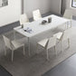 Modern White Dining Table Set 1/2/5/6/7 Pieces Rectangle Dinette Set with Sintered Stone Clearhalo 'Dining Room Sets' 'Dining Tables & Seating' 'dining_room_set' 'furn' 'furn_dining_room_set' 'Furniture' 'Kitchen & Dining Furniture' 1200x1200_a5998e08-f0c3-4418-8d06-fd21aa94f55c