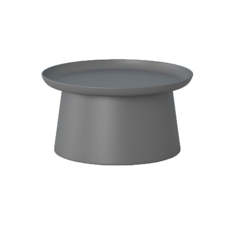 Tavolino moderno rotondo acrilico/legno con tavolino da caffè a base di un piede