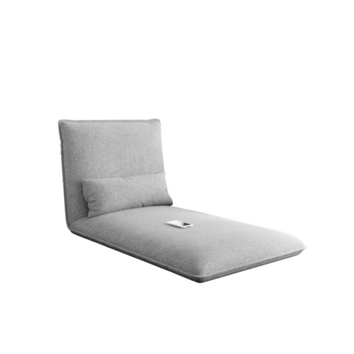 Silla reclinable de marco de metal de color sólido de color reclinable estándar