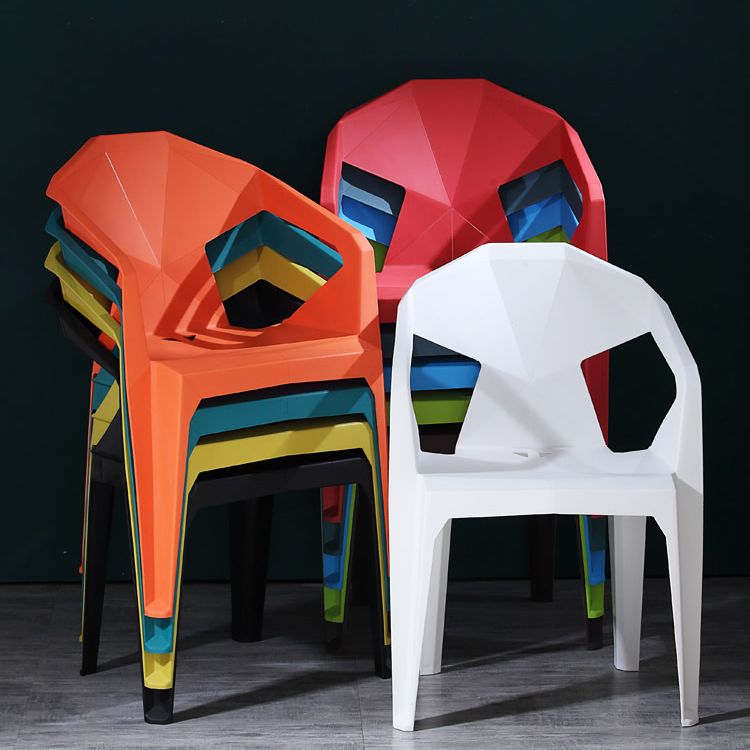 Nordic Chairs Dining Arm Chairs for Kitchen with Plastic Legs Clearhalo 'Dining Chairs' 'Dining Tables & Seating' 'dining_chair' 'furn' 'furn_dining_chair' 'Furniture' 'furniture_dining_chair' 'Kitchen & Dining Furniture' 1200x1200_a59d1ea3-d217-4311-a2df-64e67fa7f04f