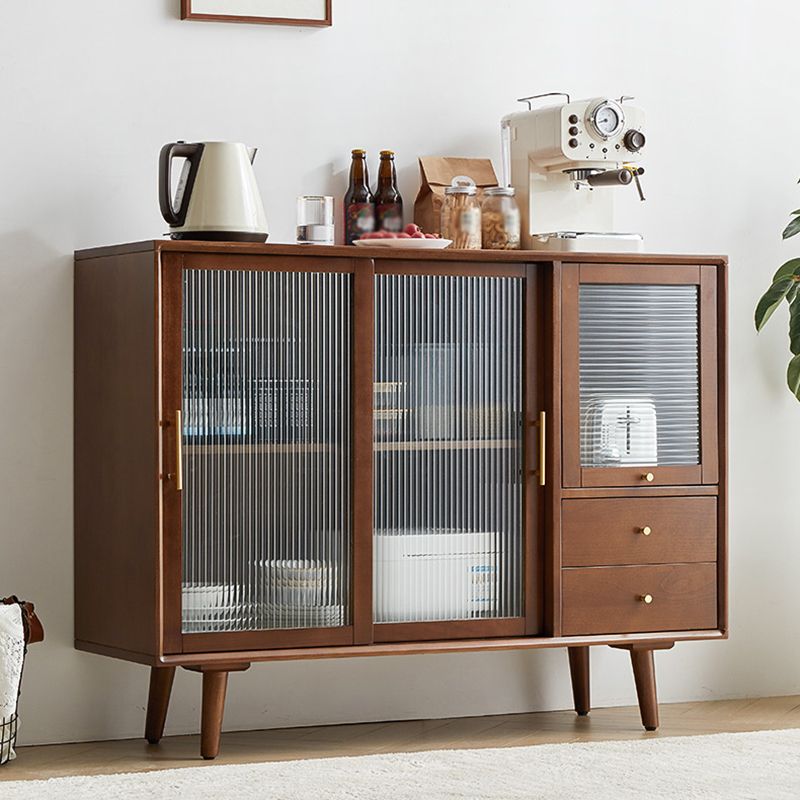 Minimalism Wood Cupboard Glass Doors Kitchen Sideboard for Living Room Clearhalo 'buffet_sideboard' 'Buffets & Sideboards' 'furn' 'furn_buffet_sideboard' 'Furniture' 'furniture_buffet_sideboard' 'Kitchen & Dining Furniture' 1200x1200_a59d2623-875a-49f1-8913-ca75b272cc6e