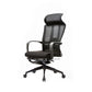 Fauteuil contemporain à bras fixes, repose-pieds, chaise de bureau, oreiller inclus