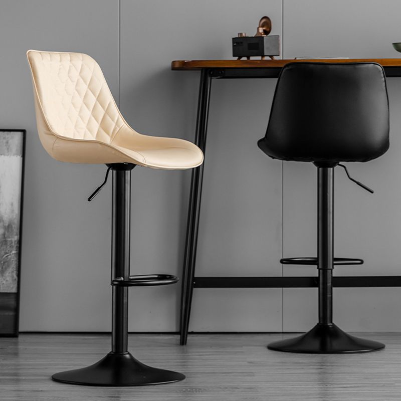 Dining Room Nordic Leather Bar Stool Modern Adjustable Height Stool Clearhalo 'Bar Furniture' 'Bar Stools' 'bar_stools' 'furn' 'furn_bar_stools' 'furniture_bar_stools' 'Kitchen & Dining Furniture' 'kitchen&dining_furn' 'kitchen' 'kitchen_furn' Furniture' 1200x1200_a59deb62-4d69-42d8-aef8-0fbf871b339b