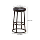 Modern Armless Counter Stool Steel Milk Tea Shop Bar Stool with Leather Cushion and Pedal Clearhalo 'Bar Furniture' 'Bar Stools' 'bar_stools' 'furn' 'furn_bar_stools' 'furniture_bar_stools' 'Kitchen & Dining Furniture' 'kitchen&dining_furn' 'kitchen' 'kitchen_furn' Furniture' 1200x1200_a59ee9c7-184c-4be3-b827-d47ad0798c0a