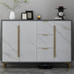 Sideboard glam sideboard in legno ingegnere grigio con porta per soggiorno