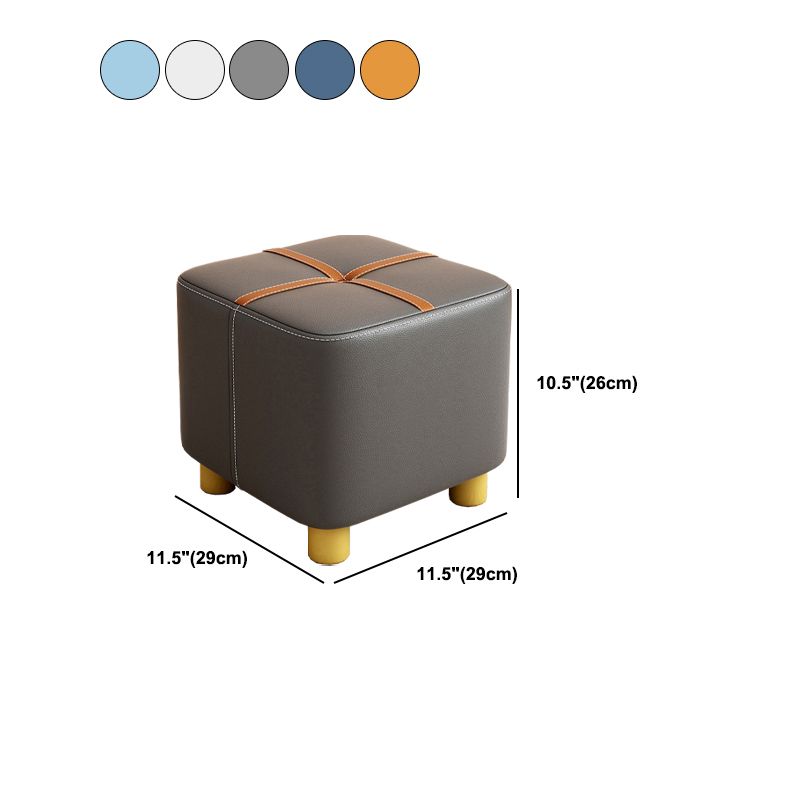 Contemporary Plain Pouf Ottoman Plain Tufted Square Water Resistant Pouf Chair Clearhalo 'furn' 'furn_ottomans_poufs' 'Furniture' 'Living Room Furniture' 'Ottomans & Poufs' 'ottomans_poufs' 1200x1200_a59f3fb9-5216-41d5-b4c2-5aa4359eed81