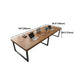 Pine Wood Meeting Table Industrial Rectangle Office Working Table Clearhalo 'furn' 'furn_office_desk' 'Furniture' 'Office Desks' 'Office Furniture' 'office_desk' 1200x1200_a59fbc49-385a-463b-9c6a-4c77510fb9c5