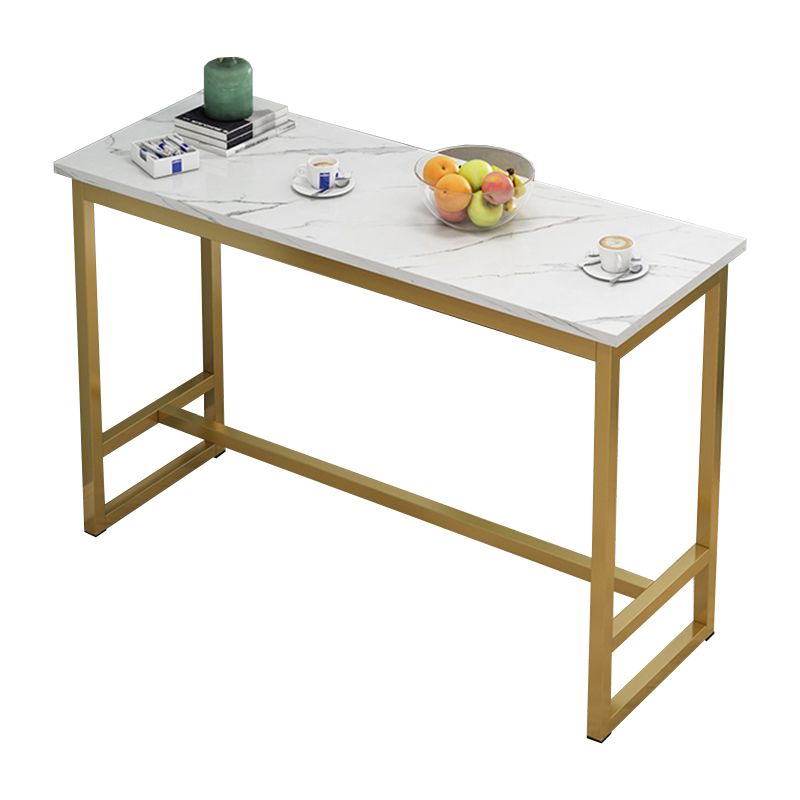 Glam Style Rectangle Wood Bar Height Pub Table for Living Room Clearhalo 'Bar Furniture' 'Bar Tables' 'bar_tables' 'furn' 'furn_bar_tables' 'Furniture' 'Kitchen & Dining Furniture' 1200x1200_a5a02c9b-a214-4766-8fb9-dfe548170d7f