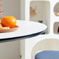 Mesa de centro con pedestal escandinavo, mesa de centro de madera para cóctel, para sala de estar