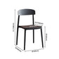 Contemporary Home Side Chair Open Back Plastic Stackable Dining Room Chair Clearhalo ' kitchen&dining_furn' 'Dining Chairs' 'Dining Tables & Seating' 'dining_chair' 'Furniture' 'furniture_dining_chair' 'Kitchen & Dining Furniture' 'kitchen' 1200x1200_a5a4504d-89d4-4225-8320-ca83ad057d02
