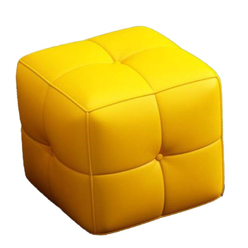 Moderner quadratischer Pouf -Fleckenfest -Widerstand farbenfroher Pouf für Wohnzimmer
