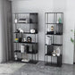Open Metal Bookcase Industrial Rectangular Shelf for study room Clearhalo 'Bookcases' 'Furniture' 'furniture_bookcases' 'kitchen' 'kitchen_bookcases' 'Living Room Furniture' 'Office Furniture' 1200x1200_a5a65c20-b3ad-431d-b96f-34de0bf97fcd