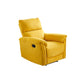 Modern Manual-Handle Recliner Chair Solid Color Standard Recliner with Footrest