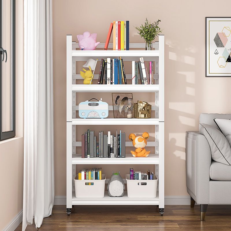 Open Standard Bookshelf Modern Minimalist Metal Rectangular Bookcase Clearhalo 'Bookcases' 'furn' 'furn_bookcases' 'Furniture' 'Office Furniture' 1200x1200_a5a9dc24-28fc-46c1-9232-a5499b3baf14