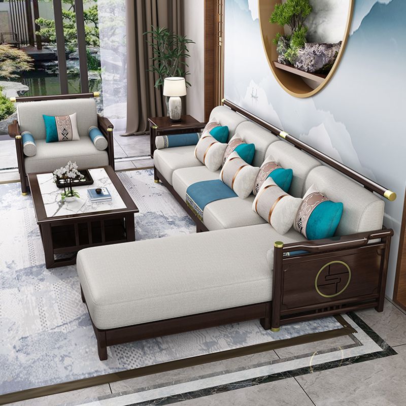 33 "h divano contemporaneo divano in tessuto sezionale con cuscini bostol