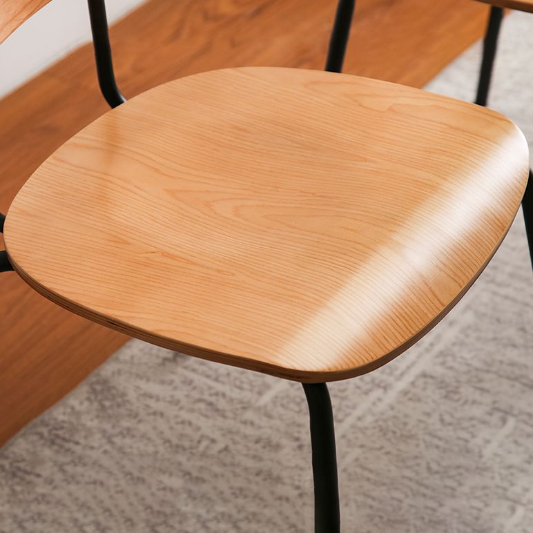 Industrial Metal Milk Tea Shop Side Chair Matte Finish Open Back Dining Chair (Set of 4) Clearhalo ' kitchen&dining_furn' 'Dining Chairs' 'Dining Tables & Seating' 'dining_chair' 'furn' 'furn_dining_chair' 'Furniture' 'furniture_dining_chair' 'Kitchen & Dining Furniture' 'kitchen' 1200x1200_a5aa5e4a-af74-4f99-bf34-e501082c040f