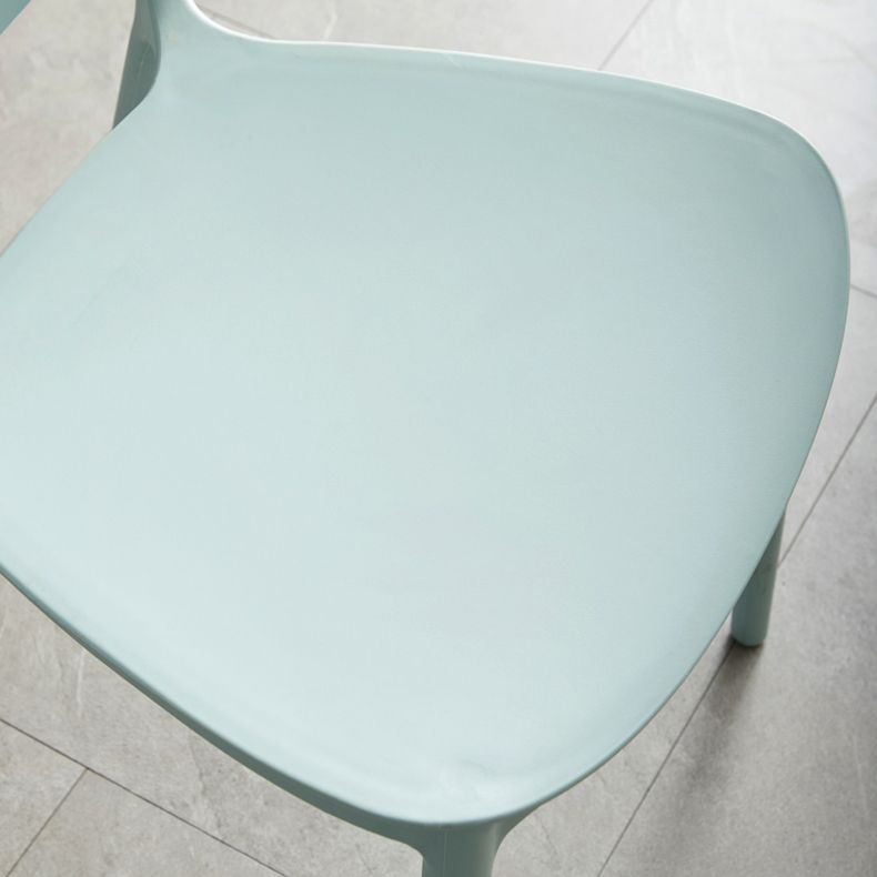 Scandinavian Armless Dining Chairs Plastic Indoor Stackable Open Back Side Chair Clearhalo ' kitchen&dining_furn' 'Dining Chairs' 'Dining Tables & Seating' 'dining_chair' 'furn' 'furn_dining_chair' 'Furniture' 'furniture_dining_chair' 'Kitchen & Dining Furniture' 'kitchen' 1200x1200_a5ab2201-c6bb-419a-b24a-3def75d45d5c