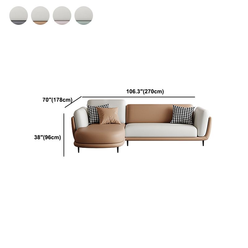37,8 "H FAUX CUIR SOFFRAGE ÉVALABLE SOFA et chaise pour le salon