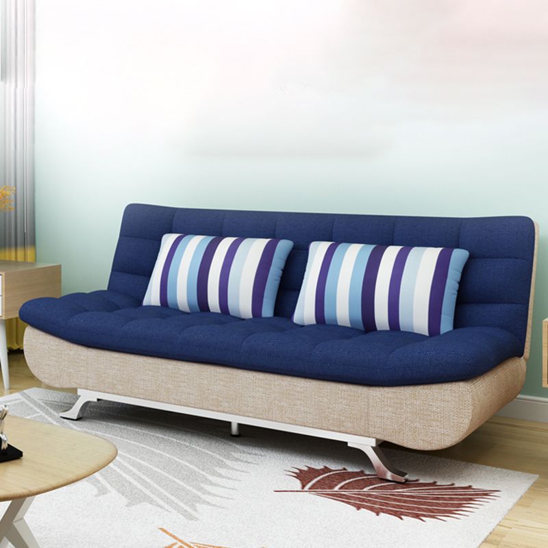 74.80" W √ó 33.46" D √ó 35.43" H Linen Biscuit Back Armless Sofa with Storage Clearhalo 'furn' 'furn_sofas' 'Furniture' 'furniture_sofas' 'kitchen' 'kitchen_sofas' 'Living Room Furniture' 'Sofa' 'sofas' 1200x1200_a5ab7b86-623e-42d8-a833-837a5948c85f