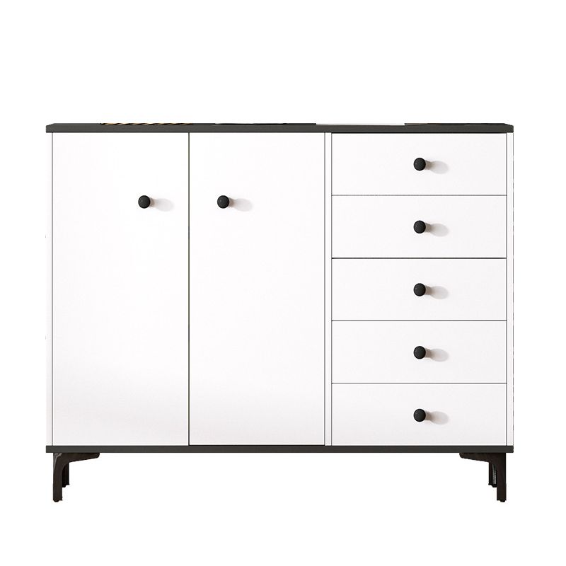 Contemporary 35.43'"Tall Wooden Chest, Rectangle Accent Cabinet with Drawers Clearhalo 'Cabinets & Chests' 'cabinets_chests' 'furn' 'furn_cabinets_chests' 'Furniture' 'Living Room Furniture' 1200x1200_a5b00814-bca0-4a90-8e32-3649e1a90cce