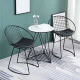 Modern Round Dining Set with Metal Chairs 1/3 Pieces Stone Top Dinette Set for Kitchen Clearhalo 'Dining Room Sets' 'Dining Tables & Seating' 'dining_room_set' 'furn' 'furn_dining_room_set' 'Furniture' 'Kitchen & Dining Furniture' 1200x1200_a5b0b66a-aa3c-4545-b519-361ac8a65741