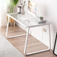 Modern 28.54" Tall Office Desk Glass Top Rectangular Writing Desk Clearhalo 'furn' 'furn_office_desk' 'Furniture' 'Office Desks' 'Office Furniture' 'office_desk' 1200x1200_a5b19df6-0775-45e5-941b-e7071c8a07e8