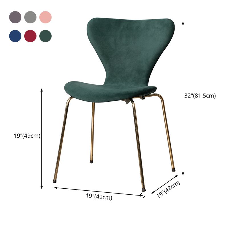 Modern Style Linen Fabric Dining Chairs Solid Back Armless Dining Single Chair Clearhalo ' kitchen&dining_furn' 'Dining Chairs' 'Dining Tables & Seating' 'dining_chair' 'furn' 'furn_dining_chair' 'Furniture' 'furniture_dining_chair' 'Kitchen & Dining Furniture' 'kitchen' 1200x1200_a5b1e4bd-39f5-4b38-a564-b57fa54b13f1