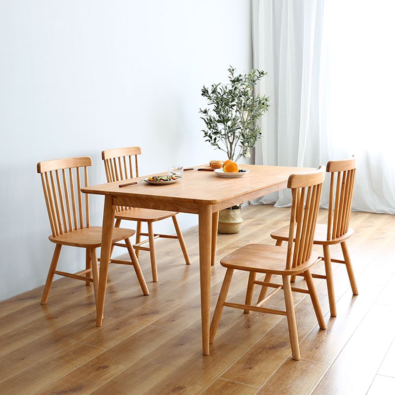 Rectangle Wooden Dining Table Modern Balata Wood Table with 4 Legs for Restaurant Clearhalo ' dining_table' 'Dining Tables & Seating' 'Dining Tables' 'furn' 'furn_dining_table' 'Furniture' 'furniture_dining_table' 'Kitchen & Dining Furniture' 'kitchen&dining_furn' 'kitchen' 'kitchen_dining_table' 1200x1200_a5b2132a-05f1-42f3-a154-66f61ff7a22a