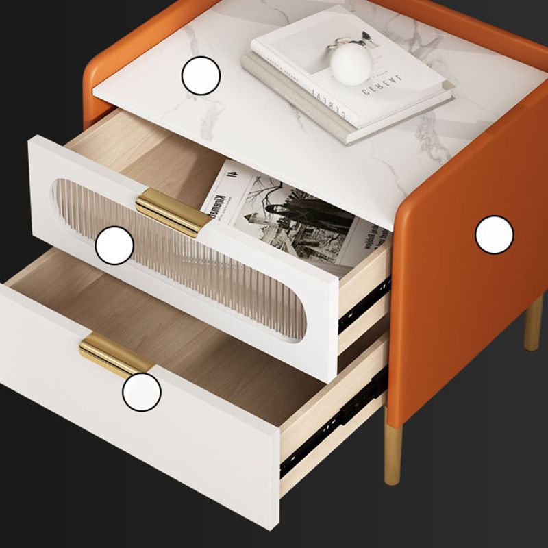 Stein am Nachtkabine zeitgenössischer Nachttisch mit 2 Schubladen