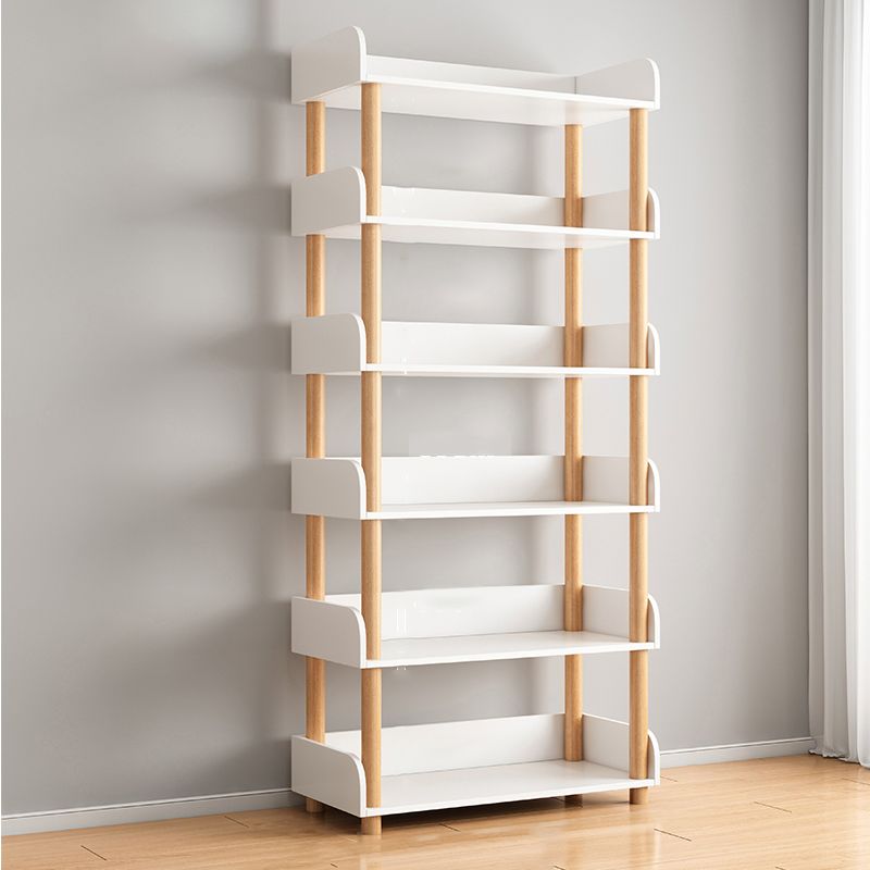 オープン木製本棚モダンなミニマリストのホームリビングルーム本棚