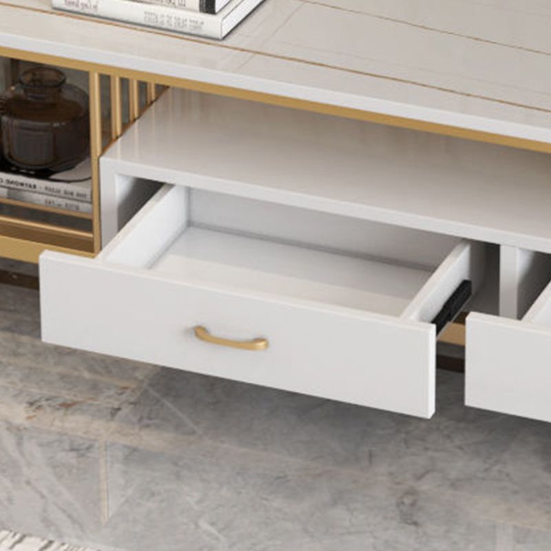 Eigentijdse tv-mediastandaard Stenen tv-console voor woonkamer
