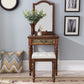 Victorian Vanity Set Solid Wood Drawers Included Makeup Dressing Table With Mirror & Stool Clearhalo 'Bedroom Furniture' 'furn' 'furn_makeup_vanities' 'Furniture' 'Makeup Vanities' 'makeup_vanities' 1200x1200_a5b32fc9-a572-45b3-b12d-8760f1ee93ab