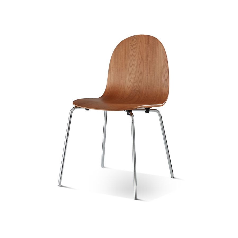 Silla de acento de comedor de madera maciza sillas de comedor lateral contemporáneas