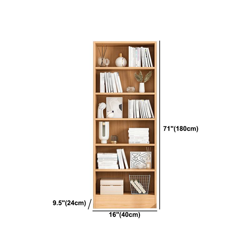 Scandinavian Manufactured Wood Standard Bookshelf Vertical Bookshelf for Living Room Clearhalo 'Bookcases' 'furn' 'furn_bookcases' 'Furniture' 'furniture_bookcases' 'Office Furniture' 1200x1200_a5b59fbf-19cc-41a5-8f9e-53e9d368eb73