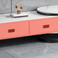 Console TV contemporanea in pietra con contenitore aperto e 2 cassetti