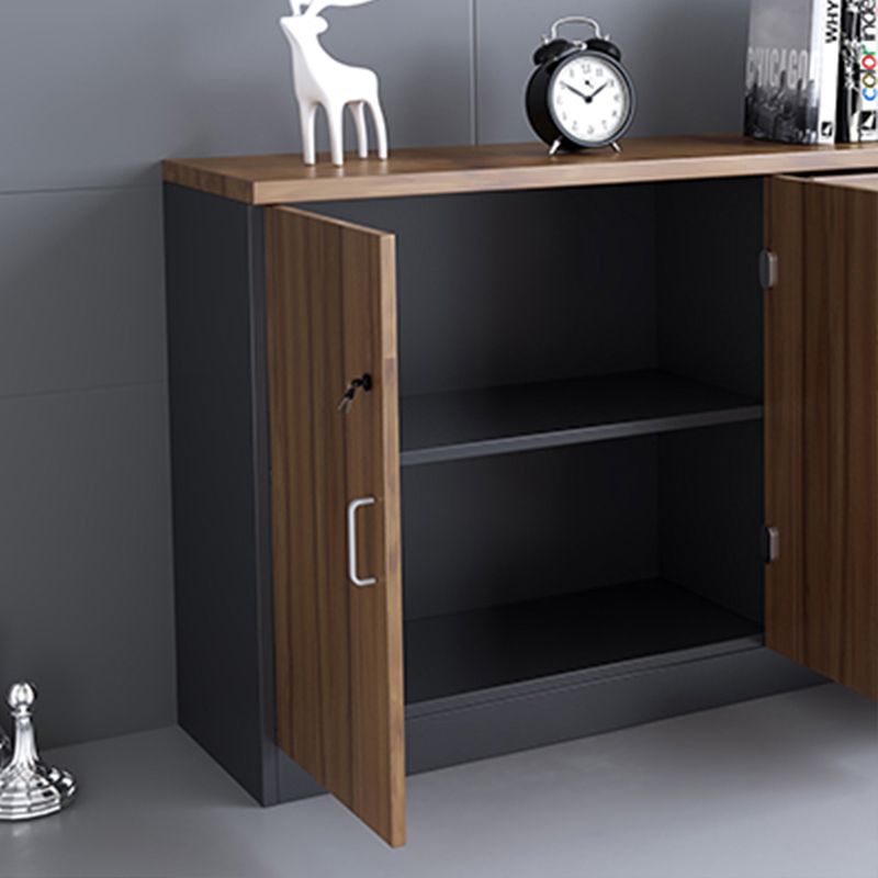 Archivo de archivos de almacenamiento moderno medieval marco de madera Archivo lateral