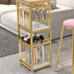 Stone Bar Dining Table Glam Rectangle Bar Table with Double Pedestal for Dining Room Clearhalo 'Bar Furniture' 'Bar Tables' 'bar_tables' 'furn' 'furn_bar_tables' 'Furniture' 'furniture_bar_tables' 'Kitchen & Dining Furniture' 1200x1200_a5b947b1-dd28-4b3b-b475-fed9a224df0a