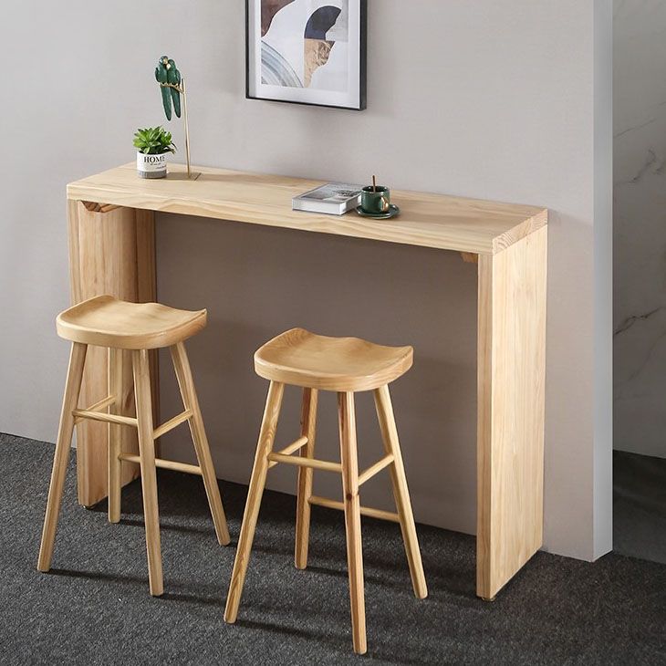 Tavolo da pranzo in legno massimo in legno massiccio tavolo da pub rettangolo in naturale