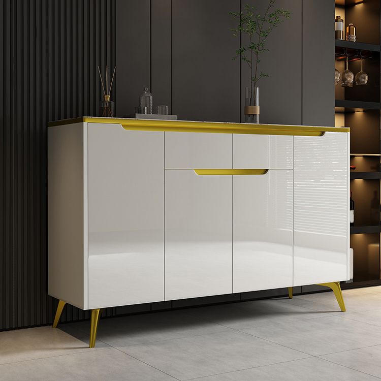 Credenza a buffet a buffet a buffet in pietra con cassetti e armadi