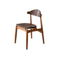 Open achterste eetkamerstoel Hedendaagse Walnut Wood Dining Stoel