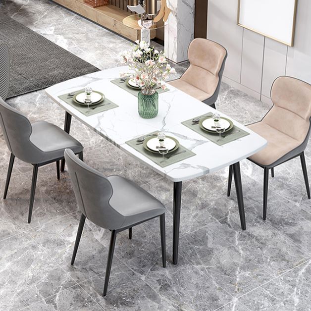 Industrial Style Parsons Chair Kitchen Armless Dining Chairs with Metal Legs Clearhalo ' kitchen&dining_furn' 'Dining Chairs' 'Dining Tables & Seating' 'dining_chair' 'furn' 'furn_dining_chair' 'Furniture' 'furniture_dining_chair' 'Kitchen & Dining Furniture' 'kitchen' 1200x1200_a5be695b-c2ae-4480-a23b-4bc3084225ef