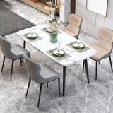 Industrial Style Parsons Chair Kitchen Armless Dining Chairs with Metal Legs Clearhalo ' kitchen&dining_furn' 'Dining Chairs' 'Dining Tables & Seating' 'dining_chair' 'furn' 'furn_dining_chair' 'Furniture' 'furniture_dining_chair' 'Kitchen & Dining Furniture' 'kitchen' 1200x1200_a5be695b-c2ae-4480-a23b-4bc3084225ef