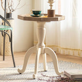 French Country Wooden Cocktail Table Distressed Coffee Table for Home