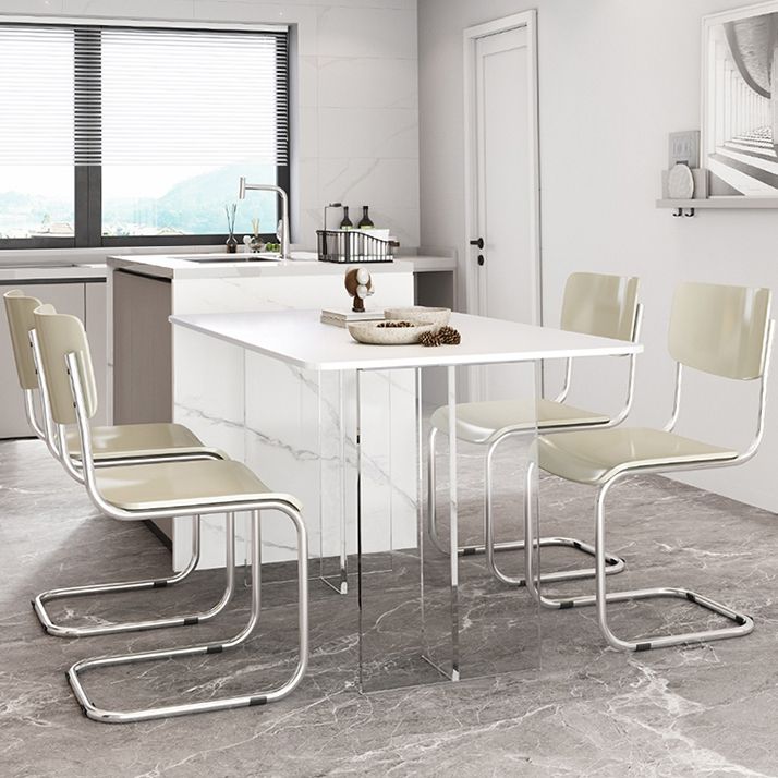 1/2/5/7 piezas Modern sintered Stone Top Cining Base acrílico Juego para el hogar