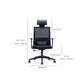 Silla contemporánea de microfibra, sillón con respaldo alto para conferencias