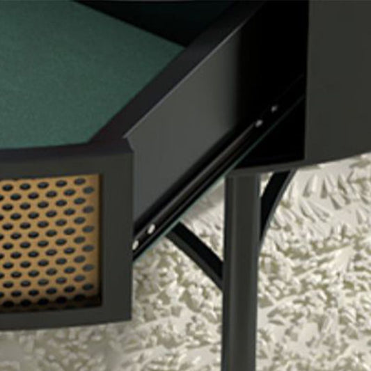 17"H Glam Cocktail Table Storage Round 4 Legs Stone Coffee Table Clearhalo 'Coffee & Accent Tables' 'Coffee Tables' 'coffee_tables' 'furn' 'furn_coffee_tables' 'Furniture' 'Living Room Furniture' 1200x1200_a5c0cfc2-503c-42b0-85c2-ba7244f26b31