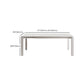 Modern Style 1/3/4/5/7 Pieces Dining Table Rectangle Stone Extendable Furniture in White Clearhalo 'Dining Room Sets' 'Dining Tables & Seating' 'dining_room_set' 'furn' 'furn_dining_room_set' 'Furniture' 'Kitchen & Dining Furniture' 1200x1200_a5c1aff9-98cd-4e93-b932-277533cdae52